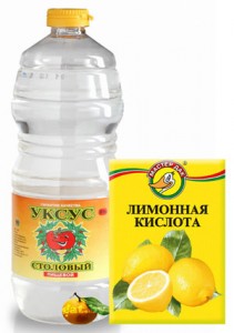 Уксус и лимонная кислота экологичные помощники в уборке